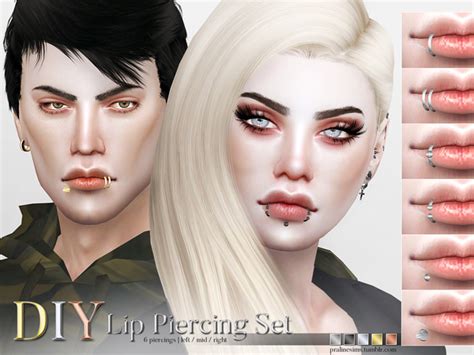 Diy Lip Piercing Set By Pralinesims At Tsr Sims 4 Updates