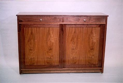 Custom Foyer Cabinet Walnut By Hean Cabinetry