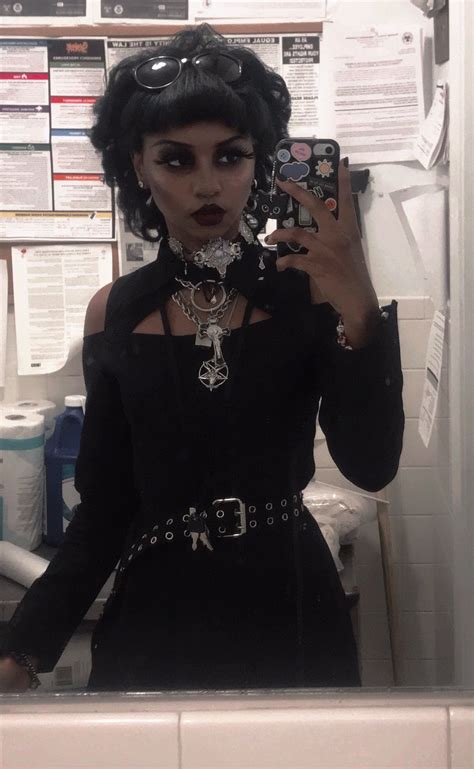 Black Goth Girl Pfp