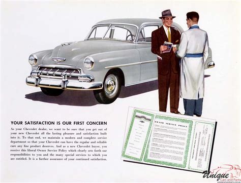 1952 Chevrolet Engineering Features Brochure