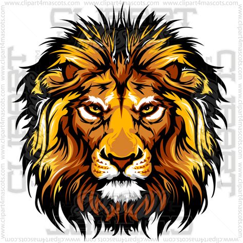 Lion Mascot Image Vector Or  Formats