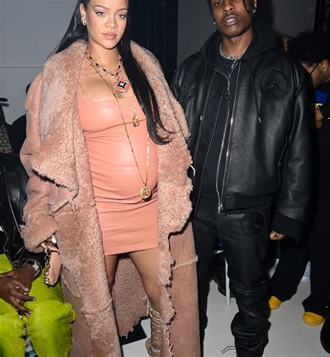 Pregnant Rihanna Wears Lingerie To Paris Fashion Week Purewow