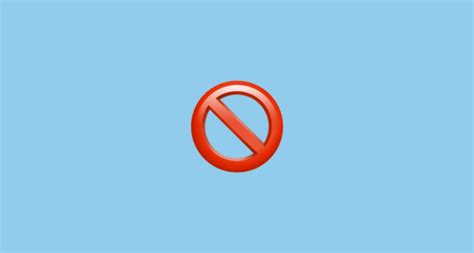 🚫 No Entry Sign Emoji