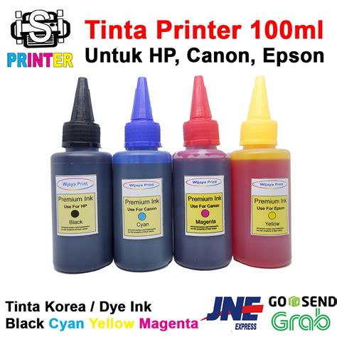 Tinta Printer Hp Canon Dan Epson Botol Refill Infus Ml Isiprinter Shopee Indonesia