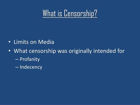 Ppt Censorship Powerpoint Presentation Free Download Id2570340