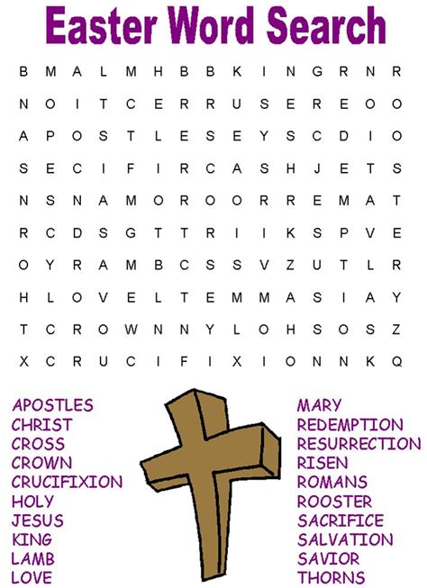 Easter Puzzles Printable Printable Word Searches