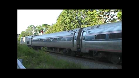 Amtraks Downeaster At Freeport Me Youtube
