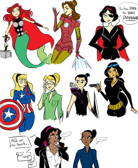 Disney Princesses As Marvel Superheroes