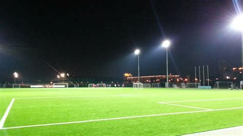 Empty bleachers ghost games in a football stadium in the corona time. Football beautiful soccer field at night - YouTube