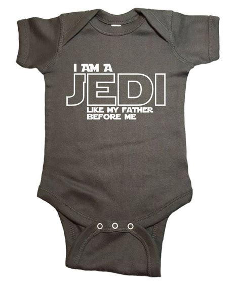 Star Wars Baby Onesie Jedi Like My Father Bodysuit Etsy