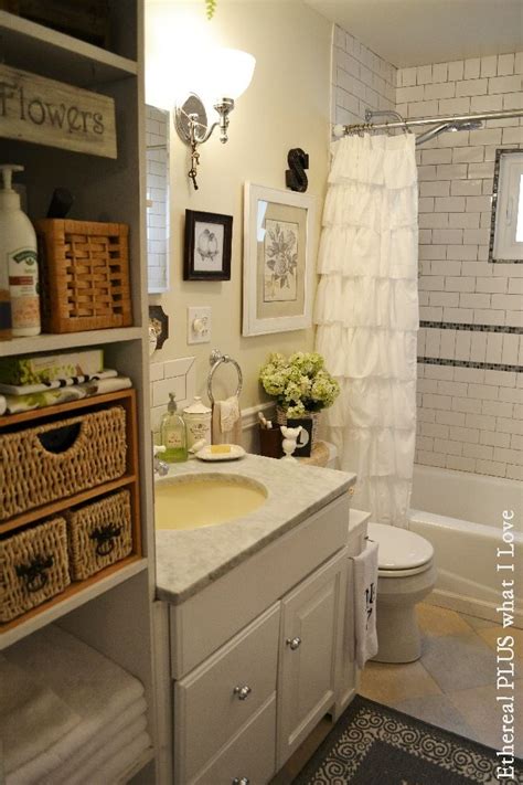 Remodel your bathroom space by giving it a whole new definition. Ethereal PLUS what I Love: Home Tour | Small cottage ...