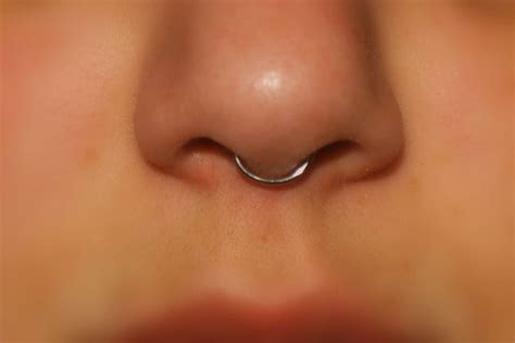 Faux Septum Ring Gauge Sterling Silver Septum Nose Ring