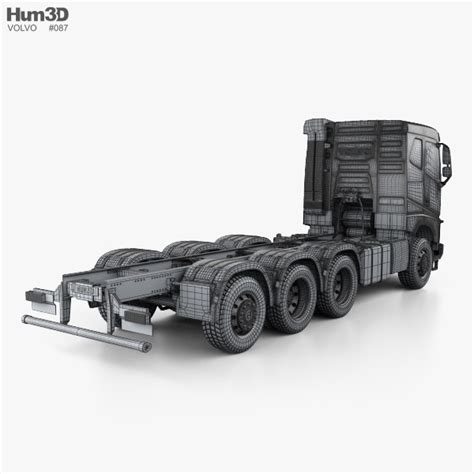 Volvo Fh Chassis Truck 4 Axle 2019 3d Model Vehicles On Hum3d