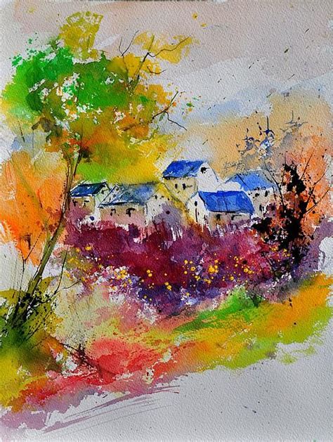 Pol Ledent Watercolor I Love His Combinations Of Color Painting Art