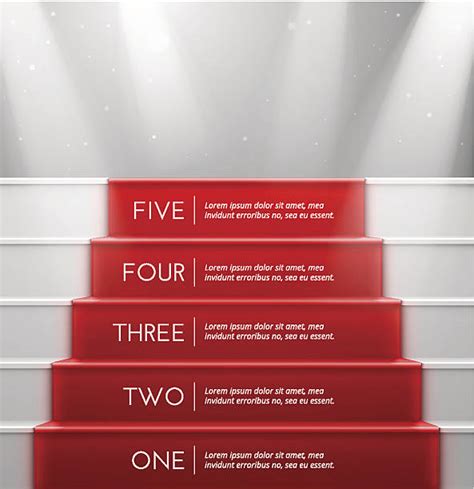 5 Step Ladder Infographic Stock Photos Pictures And Royalty Free Images