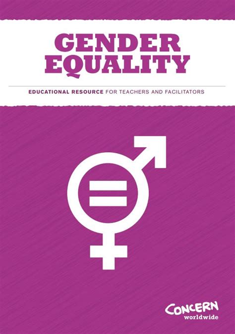 Gender Equality Education Resource For Teachers And Facilitators Developmenteducation Ie