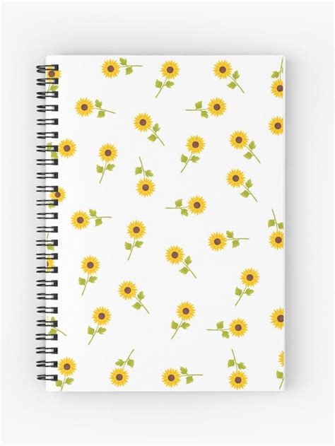 Sunflower Pattern Spiral Notebook For Sale By Ashlast In 2023