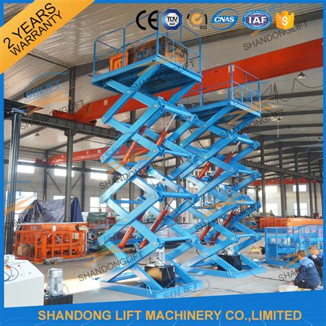 35t 75m Hydraulic Scissor Lift Platform Warehouse Material Handling