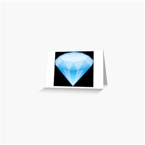 Diamond Emoji Large Greeting Card For Sale By Wearz Redbubble