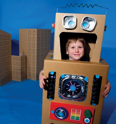 Cardboard Robot Diy Cardboard Robot Costumes