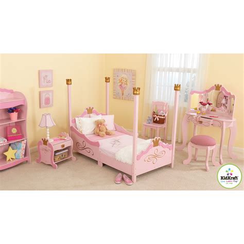 Most recent first date added: KidKraft Princess Toddler Four Poster Customizable Bedroom ...
