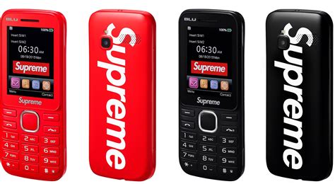 Supreme เปิดตัวฟีเจอร์โฟนเพื่อคนแฟชั่น รองรับ 3G มีกล้องถ่ายรูป