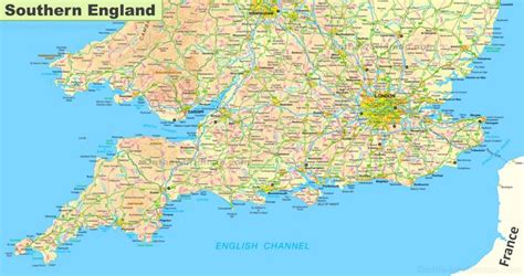 Map Of Southern England