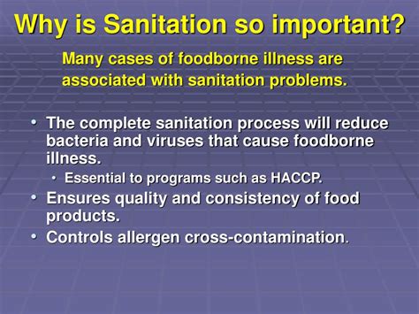 ppt sanitation the foundation of food safety powerpoint presentation id 149346