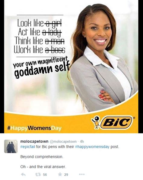 Hello There Bic Causes Twitter Outrage Over Sexist Advert