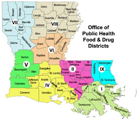 Districts La Dept Of Health