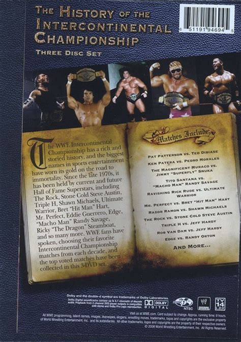 Wwe History Of The Intercontinental Championship Dvd 2008 Dvd Empire