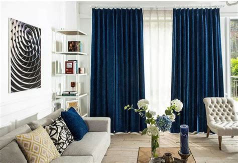 Marvelous Dark Blue Curtains Flexible Curtain Rod For Arched Window