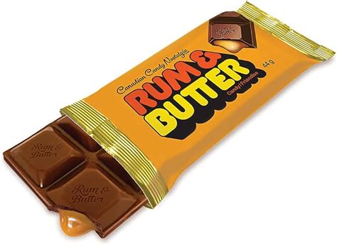 Rum And Butter Chocolate Bar 6 Pack Candy 44 Grams Per Bar Delicious