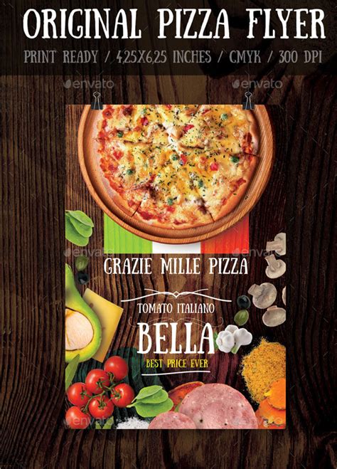 31 Famous Pizza Flyer Templates Free And Premium Download