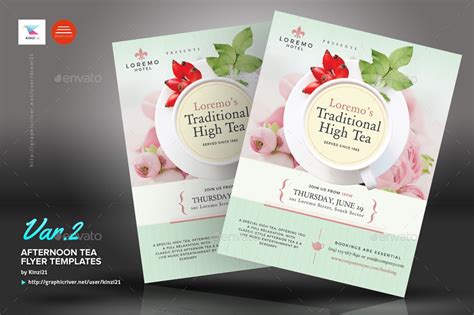 Afternoon Tea Flyer Templates Print Templates Graphicriver