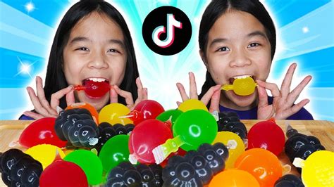 Tiktok Fruit Jelly Hit Or Miss Challenge Tran Twins Youtube
