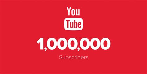 1 000 000 youtube subscribers