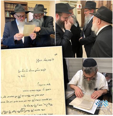 The Historic Letter Of The Rebbe That Was Discovered By A Funeral Home