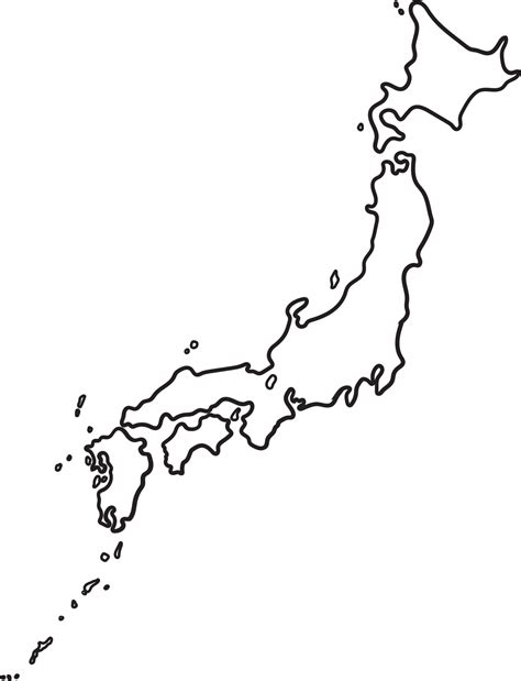 Japan Map Outline Pngs For Free Download