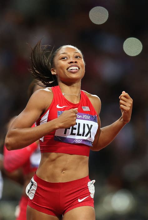 Allyson felix, who has the most medals in olympic and world championship history, has her sights photograph: Allyson Felix Photos Photos - Olympics Day 12 - Athletics ...