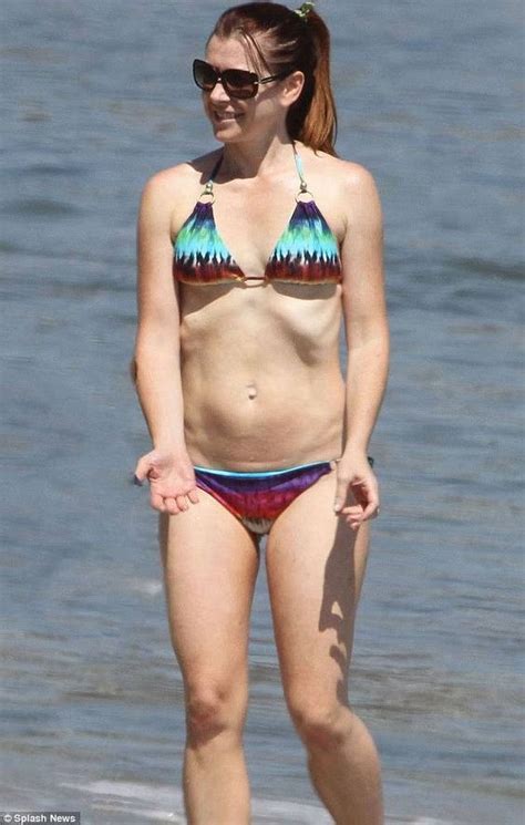 Alyson Hannigan Wearing A Vitamin A Bikini The A List Pinterest