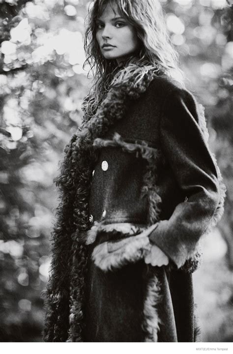Magdalena Frackowiak Models Fall Outerwear For Mixte By