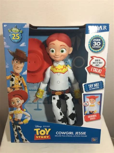 Disney Pixar Toy Story Cowgirl Jessie Deluxe Pull String Talking Action Figure 28 95 Picclick