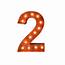 12” Number 2 Two Sign Vintage Marquee Lights  Buy