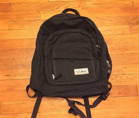 Vintage Ll Bean Black Backpack