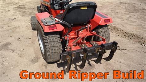 Garden Tractor Ground Ripper Cultivator Attachment Build Garden