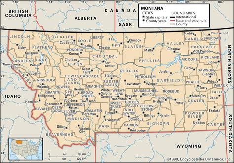 State And County Maps Of Montana