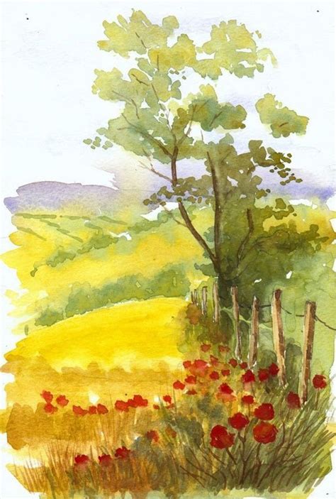 Simple Watercolor Painting Ideas In All Including Landscapes