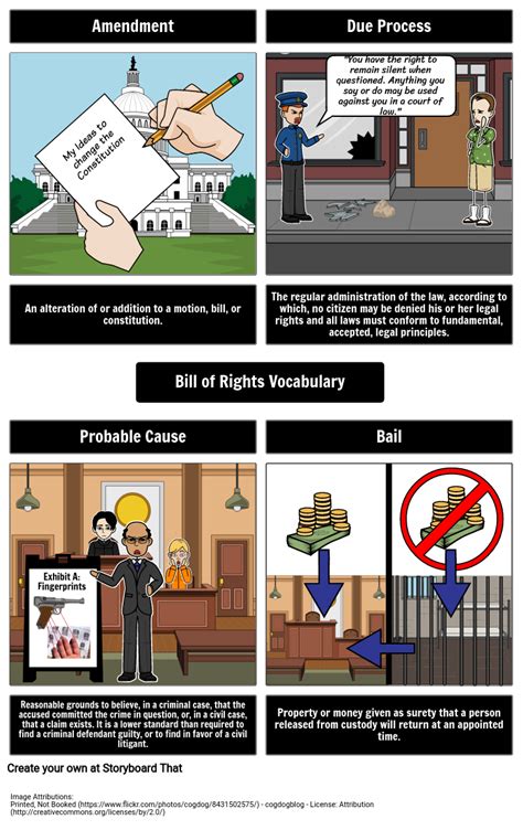 The Bill Of Rights Vocabulary Storyboard Av Matt Campbell