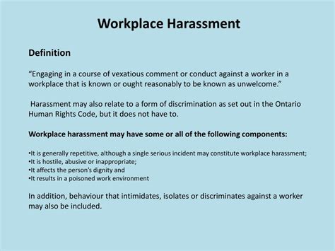 Ppt Respect In The Workplace Violence And Harassment Powerpoint
